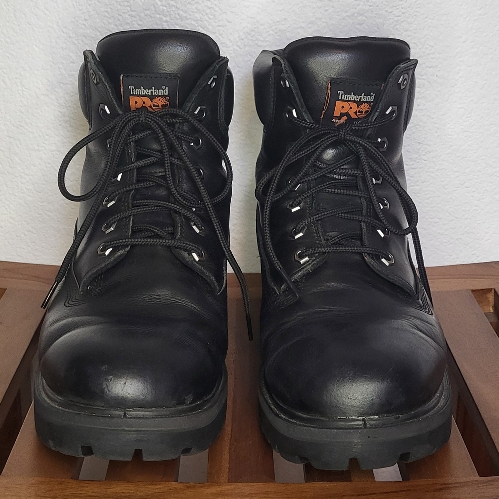 Timberland PRO Insulated Waterproof Work Boots Model 26036, Black, size 10.5